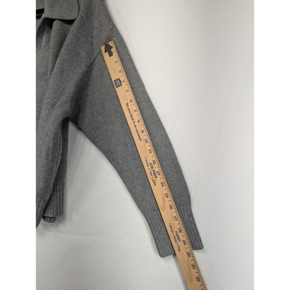 Old Navy Gray Collared Pullover Sweater Oversized… - image 7